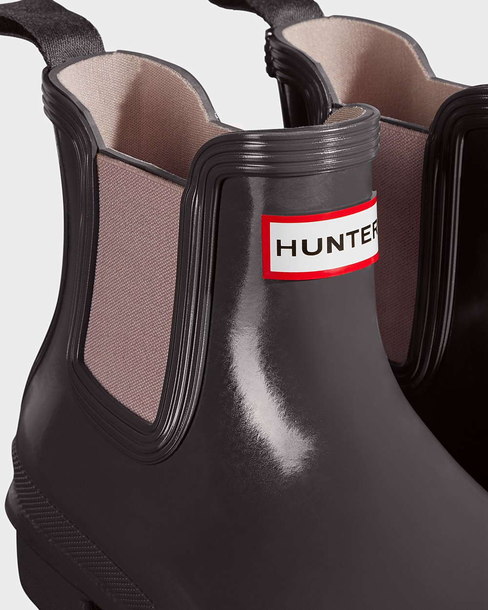 Womens Chelsea Boots - Hunter Original Gloss (95XLYJWRK) - Grey/Purple
